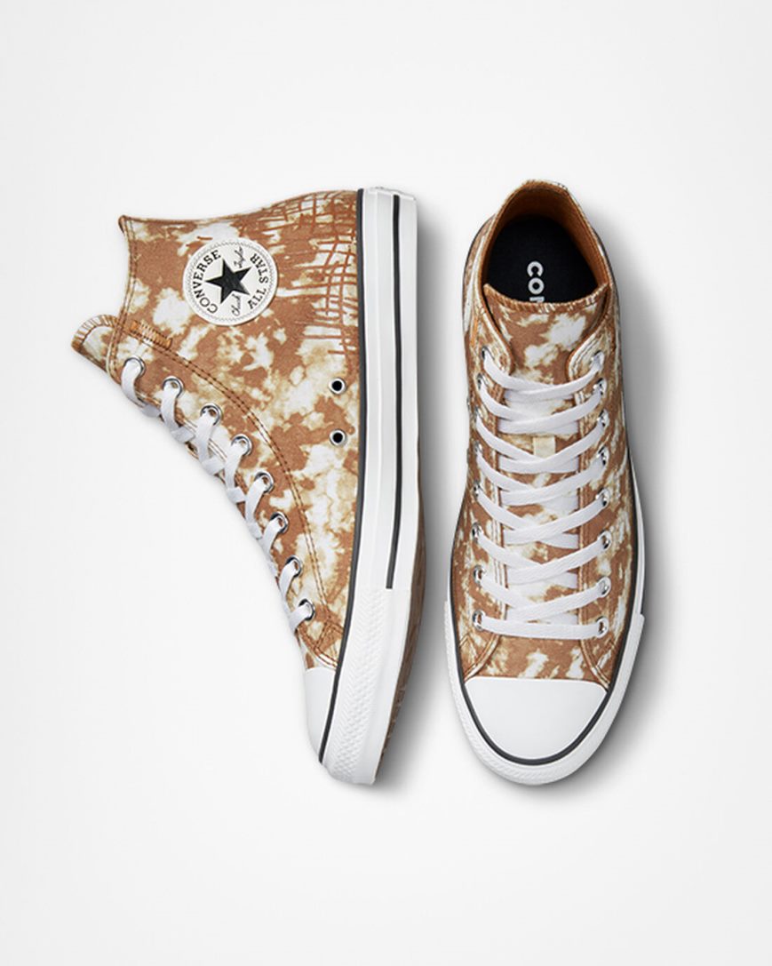 Tenisi Inalti Barbati Converse Chuck Taylor All Star Dip Dye Maro Albi Negrii | RO YTHWP195